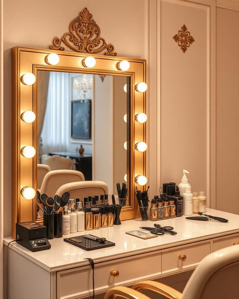 Elegant styling station